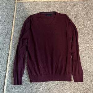 Nautica V-Neck Sweater Burgundy Size L